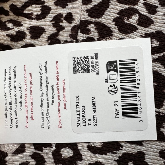 Sezane Felix Leopard Jumper Size S NWT - Picture 8 of 9
